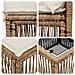 Set Divano da Giardino 4 pcs Beige polyrattan - Foto miniatura 6