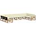 Set di divani da esterno con cuscino 10 pcs Bianco e Crema - Foto miniatura 1