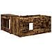 Letto alto per bambini con scrivania 2 pz Rovere Fumo - Foto miniatura 5