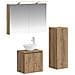 Set di mobili per il bagno 4 pcs Rovere Artigianale - Foto miniatura 1