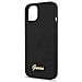 Guess Guhmp13mlslmgbk Iphone 13 6,1 Nero /nero Custodia In Silicone Script Gold Logo Magsafe - Foto miniatura 6
