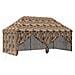 Gazebo Pop-up con 4 Pareti 3 x 6 m Mimetico Foresta - Foto miniatura 1