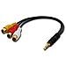 Cavo Adattatore AV jack da 3.5mm a 4 segmenti  - Foto miniatura 3