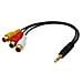 Cavo Adattatore AV jack da 3.5mm a 4 segmenti  - Foto miniatura 1
