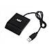 Sim / Smart Card Reader Esterno CR231 Lunghezza del cavo 1.5m Office Series Col. Nero - Foto miniatura 3