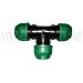 32 X 32 X 32 Mm - Tee Raccordo A T A Compressione Per Tubo Pn Irrigazione Acqua - Foto miniatura 2