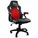 Poltrona Ufficio Sportiva Da Gioco Gaming Kings Throne Ecopelle Nera Rossa - Foto miniatura 1