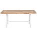 Tavolo In Legno Bianco Marrone Scania - Foto miniatura 3