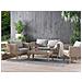 Set Da Giardino In Rattan Marrone E Grigio Vittoria - Foto miniatura 16