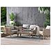 Set Da Giardino In Rattan Marrone E Grigio Vittoria - Foto miniatura 23