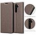 Custodia Compatibile Con Xiaomi Redmi Note 8 Pro In Bruno Caffè - Coperchio Protettiva Con Chiusura Magnetica, Funzione Stand E Tasca Per Le Carte - Foto miniatura 2