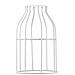 Cage Lamp Shade - Bianco - Foto miniatura 1