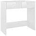 Scrivania Bianco Lucido 80x40x75 cm in Legno Multistrato - Foto miniatura 2
