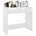 Scrivania Bianco Lucido 80x40x75 cm in Legno Multistrato - Foto miniatura 3