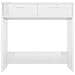 Scrivania Bianco Lucido 80x40x75 cm in Legno Multistrato - Foto miniatura 4