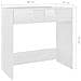 Scrivania Bianco Lucido 80x40x75 cm in Legno Multistrato - Foto miniatura 6