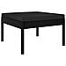 Set Divani Da Giardino 3 Pz Con Cuscini In Polyrattan Nero - Foto miniatura 14