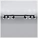 6 Light Spotlight Bar Nero, Gu10 - Foto miniatura 11