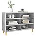 Credenza Grigio Cemento 103,5x35x70 cm in Legno Multistrato - Foto miniatura 2