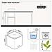 Green Wall Home Kit Glossy Vaso a cubo Montabile a parete Polipropilene (PP) Nero Interno - Foto miniatura 7