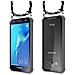 Catena Di Telefoni Cellulari Compatibile Con Samsung Galaxy J3 / J3 Duos 2016 In Nero Argento - Coperchio Protettivo In Silicone Con Anelli D'argento, Cinturino In Corda E Custodia Staccabile - Foto miniatura 8