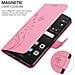 Cadorabo Custodia Compatibile Con Huawei P9 Lite In Rosa Fiore - Coperchio Protettivo In Design Floreale Con Chiusura Magnetica, Funzione Stand E Slot Per Carte - Foto miniatura 5