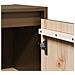 Pensile Marrone Miele 30x30x60 Cm In Legno Massello Di Pino - Foto miniatura 3