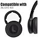 1 Paio Di Cuscinetti Auricolari Per Cuffie Jbl Live 400 Black - Foto miniatura 2