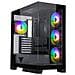 Case Showbui 45b - Gaming Tower, Atx, ventola Argb 4x12 cm, 2xusb3, TypE-C, vetro temperato pannello laterale e frontale - Foto miniatura 1