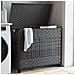 Cesto Portabiancheria Con Ruote Grigio 66x35x60 Cm Rattan - Foto miniatura 1