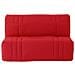 Panca Bz - Tessuto 100% Cotone Rosso - Letto 140 X 190 Cm - Classico - Morbido - Foto miniatura 1