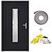 Porta Ingresso Antracite 108x208 Cm In Pvc - Foto miniatura 1