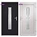 Porta Ingresso Antracite 108x208 Cm In Pvc - Foto miniatura 3