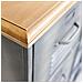 Mobile Credenza Da Interno Bar Pub Interamente In Ferro Con Piano In Legno 6 Cassetti E 2 Ante Centrali Linea Industrial - Foto miniatura 6