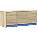 Mobile Porta Tv Con Led Rovere Sonoma 97x34x40 Cm In Truciolato - Foto miniatura 3