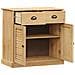 Credenza Con Cassetti Vigo 78x40x75cm Legno Massello Pino - Foto miniatura 3