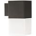 Applique Lampada Da Parete Muro Interno Esterno Portalampada E27 Ip44 Cubo Nero - Foto miniatura 5