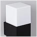 Applique Lampada Da Parete Muro Interno Esterno Portalampada E27 Ip44 Cubo Nero - Foto miniatura 6