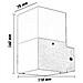 Applique Lampada Da Parete Muro Interno Esterno Portalampada E27 Ip44 Cubo Nero - Foto miniatura 7