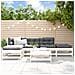 Set Salotto Da Giardino 6 Pz Bianco In Legno Massello Di Pino - Foto miniatura 1