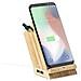 Porta Matite Multifunzionale Caricabatterie Wireless 5w.nature Bamboo 4 Porte. Usb 2.0 - Foto miniatura 2