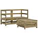 Set Divani Da Giardino 3 Pz In Legno Impregnato Di Pino - Foto miniatura 1