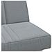 Divano Letto a L Grigio Chiaro 255x140x70 cm in Tessuto - Foto miniatura 8
