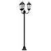 Palo da Giardino  con 3 Lampade E27 Bronzo 220 cm Alluminio - Foto miniatura 1