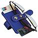 Clip Per Porta Occhiali Da Sole In Pelle Pu Per Visiera Auto Blue - Foto miniatura 2
