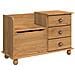 Panchina di Stoccaggio "ASKIM" Marrone 100x39x62 cm Legno Massello Pino - Foto miniatura 1