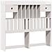 Letto Libreria senza Materasso Bianco 135x190 cm Legno di Pino - Foto miniatura 6
