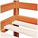 Letto Soppalco con Scala Bambini Marrone 80x200cm Massello Pino - Foto miniatura 7
