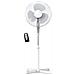 Bri-fn122397w Ventilatore A Piantana, Silenzioso, Telecomando, Timer Fino A 7,5 Ore Regolabile 45w Bianco - Foto miniatura 1
