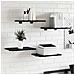 Scaffale 4 pcs Nero 40 x 30 x 1.5 cm Legno multistrato - Foto miniatura 2